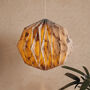 Marble Pattern Origami Globe Lampshade, thumbnail 1 of 4