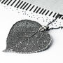 Medium Aspen Real Leaf Necklace, thumbnail 2 of 12