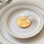 Luxury Mirrored Gold Silver Script Circle Place Setting, thumbnail 8 of 12