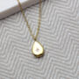 Oval Gold Plated Necklace, thumbnail 2 of 6