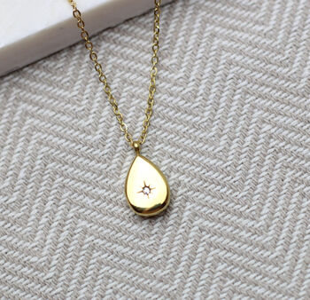 Oval Gold Plated Necklace, 2 of 6