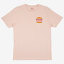 Flamin’ Hotline Unisex Burger T Shirt In Peach, thumbnail 2 of 2