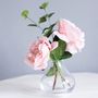 Faux Roses With Eucalyptus In A Vase, thumbnail 1 of 4