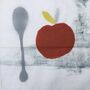Apple + Pear + Spoon Tea Towel, thumbnail 2 of 6