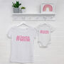 Instamum And Baby Mother And Child T Shirt Set, thumbnail 2 of 7