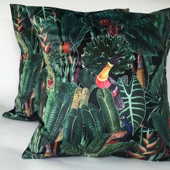 Velvet Rainforest Cushion Cover, 2 of 5