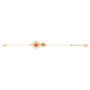 Gold Plated And Pink Bracelet, thumbnail 2 of 3