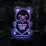 Personalised Baby Loss Memorial Bear Solar Light, thumbnail 4 of 4
