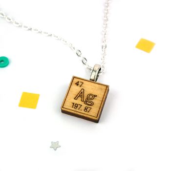 Periodic Table Chemical Element Necklace, 5 of 5