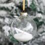 Personalised Make A Wish Christmas Tree Glass Bauble, thumbnail 1 of 4