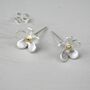 Sterling Silver Forget Me Not Flower Stud Earrings, thumbnail 4 of 11