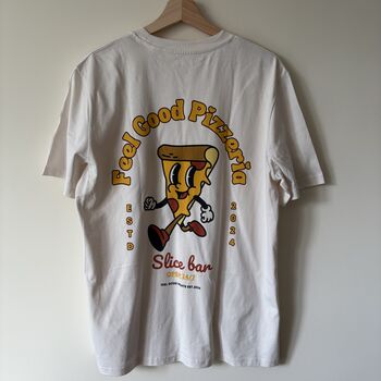 Feel Good Pizzeria, Unisex Graphic T Shirt, 2 of 9
