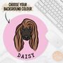 Afghan Hound Face Mouse Mat, thumbnail 2 of 5