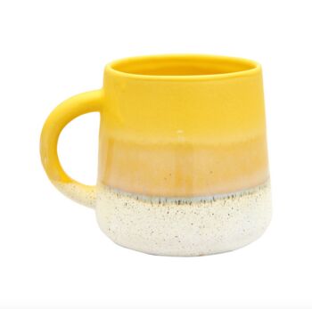 Dip Glazed Stoneware Yellow Mug, 3 of 3