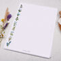 A4 Letter Writing Paper With Blue Flowers And Ferns, thumbnail 3 of 4