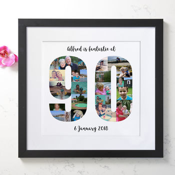 Personalised 90th Birthday Photo Collage, 2 of 8