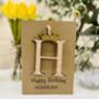 Personalised Crown Card Wooden Glitter Letter Name, thumbnail 10 of 10