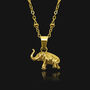 Elephant Pendant Necklace 18k Plated, thumbnail 1 of 5
