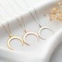 Crescent Moon Ring Keeper Necklace, thumbnail 7 of 7