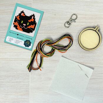 Life Is Better With Cats Mini Matchbox Cross Stitch Kit, 12 of 12