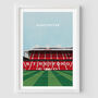 Manchester Utd Print Gift Contemporary Stadium Art, thumbnail 2 of 8