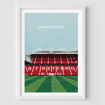 Manchester Utd Print Gift Contemporary Stadium Art, 2 of 8