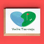 Golf Heart Valentine Card 'You're Teerefic', thumbnail 1 of 2