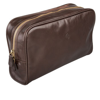 Luxury Leather Toiletry Bag. 'The Raffaelle', 5 of 12