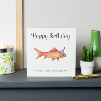 Goldfish Birthday Card, 2 of 4