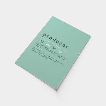 Music Producer Definition Print | Music Studio Poster, 9 of 10