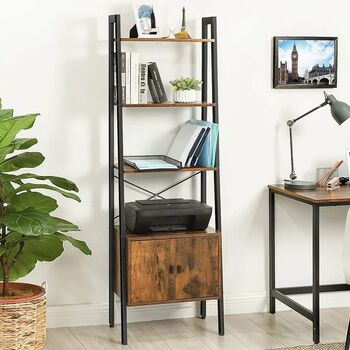 173cm H X 56cm W Steel Ladder Bookcase, 3 of 4