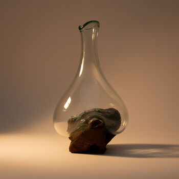 Molten Glass Wine Decanter And Water Jug, 5 of 6