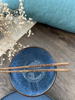 Wooden Chopsticks Wedding Favours Gift, 6 of 10