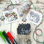 Unicorn Christmas Colour In Rubber Stamp, thumbnail 1 of 2