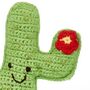 Handmade Cactus Buddy Red Fair Trade Toy, thumbnail 4 of 4