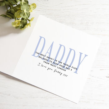 Personalised The Best Daddy In The World Card, 2 of 5