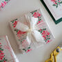 Bows And Ribbon – Floral Pink Gift Wrap | 500 X 700 Mm, thumbnail 1 of 4