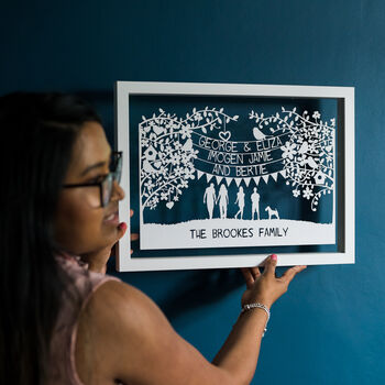 Personalised Family/Couples Papercut, 10 of 12