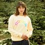 Neon Rainbow Stars Christmas Sweatshirt Jumper, thumbnail 2 of 7