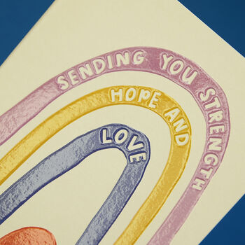 'Sending You Hope And Strength' Thinking Of You Card, 2 of 2