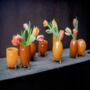 Evita Mouthblown Glass Vases With Feet, thumbnail 3 of 8