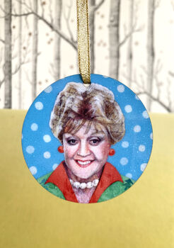 Jessica Fletcher Christmas Tree Decoration – Murder She Wrote Bauble, 3 of 6
