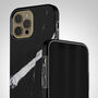 Minimal Black Marble Tough Case For iPhone, thumbnail 1 of 4