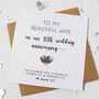 10th Wedding Anniversary Card With Tin Heart, thumbnail 3 of 8