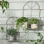 Set Of Two Iron Arch Wall Planters, thumbnail 1 of 7