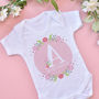 Personalised Floral Letter Vest, thumbnail 1 of 8
