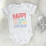Personalised First Fathers Day Babygrow 2024, thumbnail 1 of 2