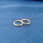 Gold 12mm Small Hoop Earrings, thumbnail 3 of 6