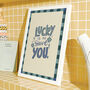 Lucky To Have You Print, Bedroom Art, Living Room Print, thumbnail 6 of 11