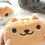 Cute Cat Face Plush Pencil Case, thumbnail 2 of 4